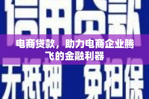 和田县电商贷款，助力电商企业腾飞的金融利器