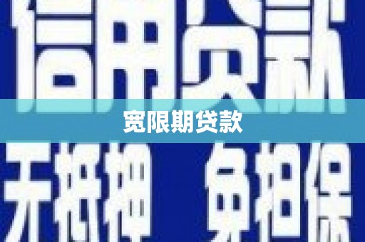和田县宽限期贷款