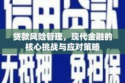 和田县贷款风险管理，现代金融的核心挑战与应对策略