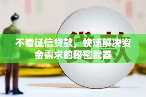 和田县不看征信贷款，快速解决资金需求的秘密武器