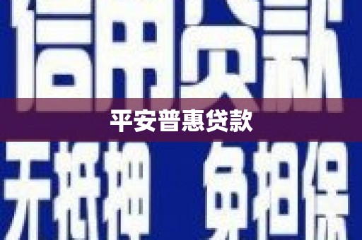和田县平安普惠贷款