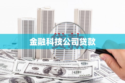 和田县金融科技公司贷款