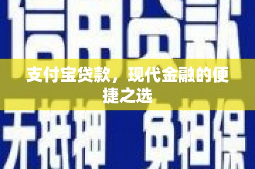 和田县支付宝贷款，现代金融的便捷之选