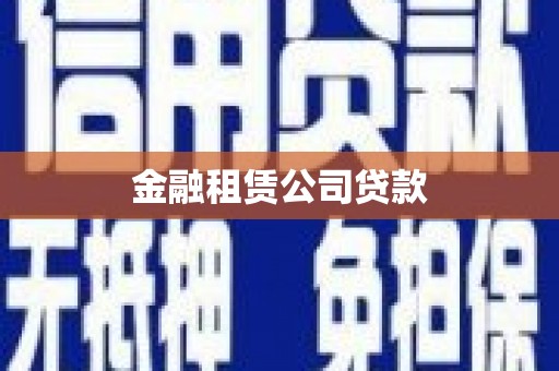 和田县金融租赁公司贷款