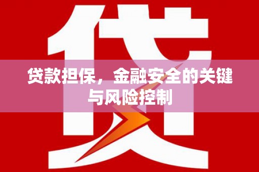 和田县贷款担保，金融安全的关键与风险控制