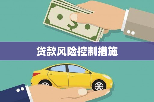 和田县贷款风险控制措施